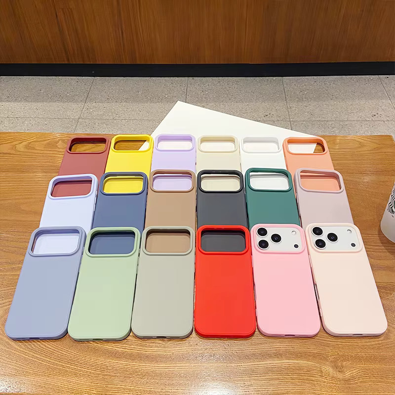 Fashion Candy Silikon Slim Case für iPhone 17 Pro Max und 17 Air in Weiß mit stoßfester Rückseite und Kameraschutz - Bild 4