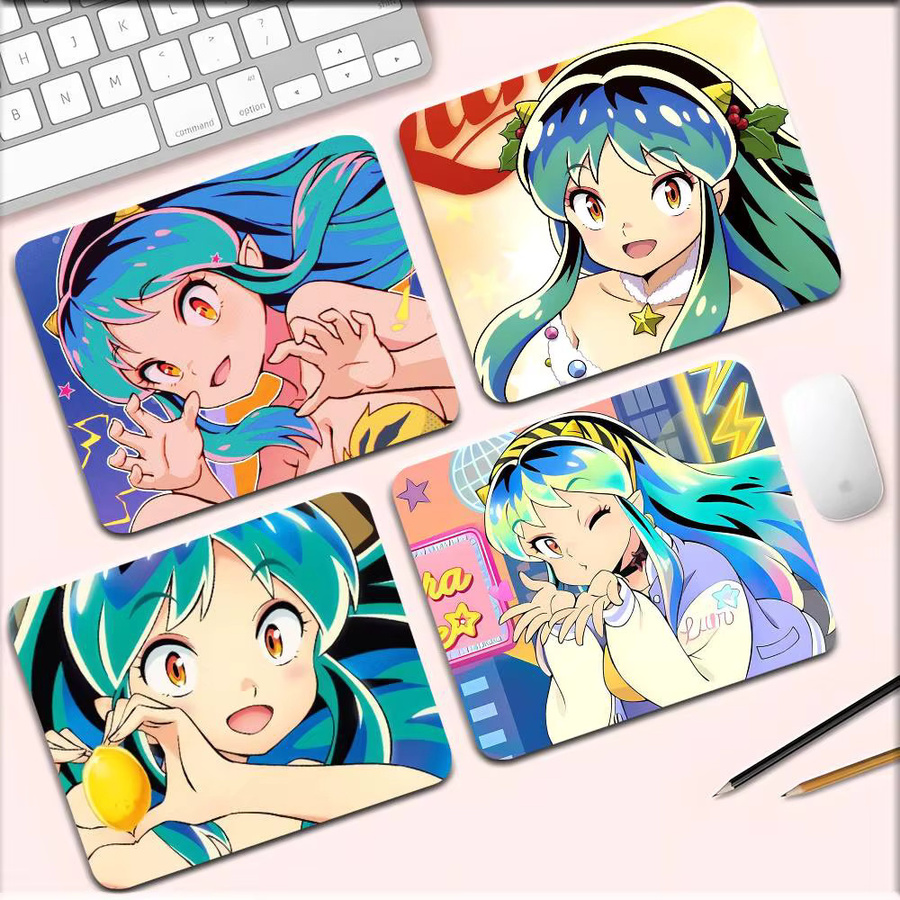 Moetch Urusei Yatsura Anime Mauspad und Tastatur-Pad in Multicolour, rutschfeste Schreibtischunterlage für Laptop und PC - Bild 3