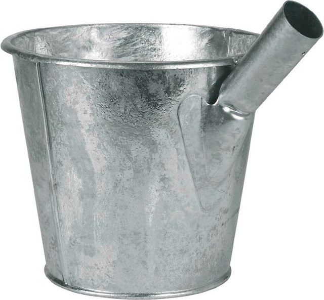 Kerbl Jaucheschöpfer aus verzinktem Stahl mit Tülle, Farbe Silber, Volumen: 6,5 Liter - Bild 1
