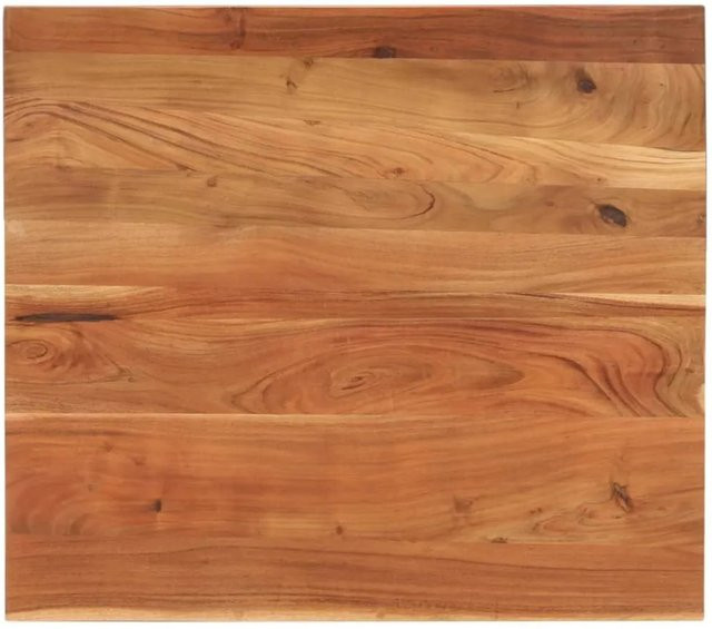 vidaXL Tischplatte aus Akazien-Massivholz in Braun, Rechteckig, B/T/H: 100 x 80 x 2,5 cm - Bild 1