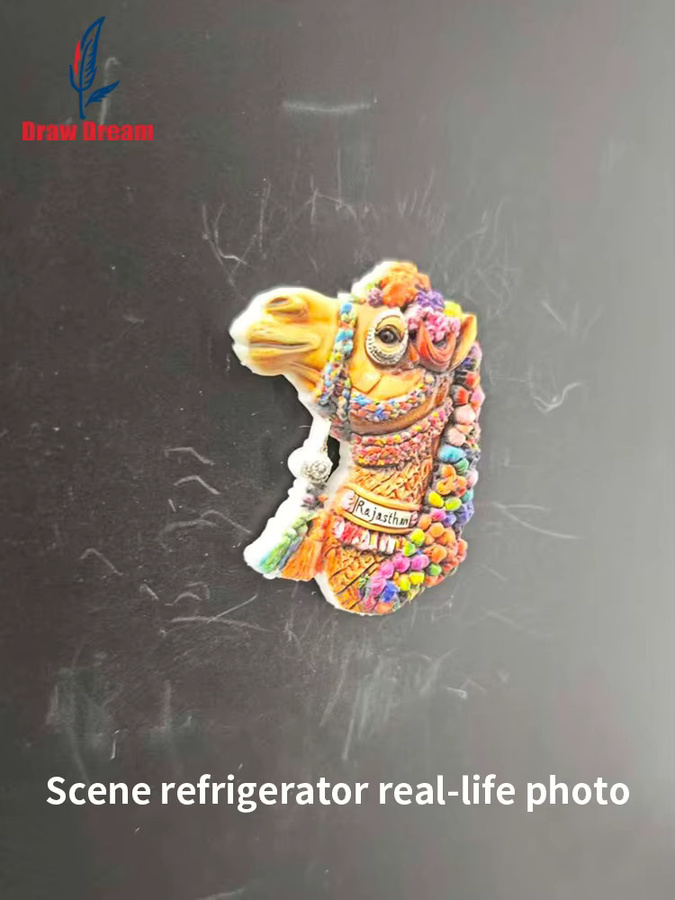 Rajasthan State Kühlschrankmagnet aus Keramik in Multicolour als Reise-Souvenir für dein Zuhause oder Büro - Bild 3