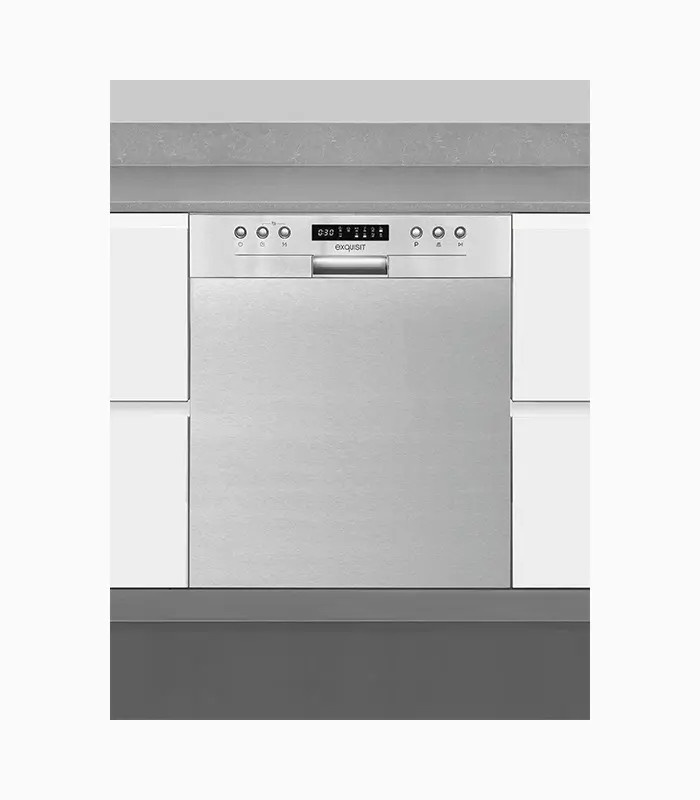 Exquisit EGSP9414-EF-030D Geschirrspüler in Silber mit Aquastop und automatischem Türöffnen - Bild 3