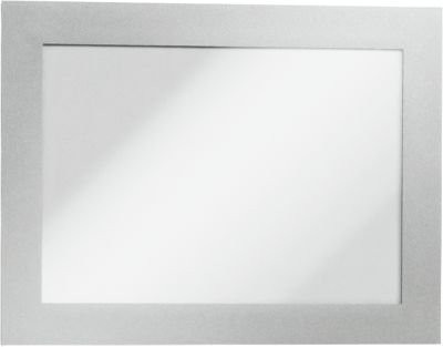 Duraframe Magnetrahmen A6 selbstklebend in Silber, 2 Stück - Bild 1