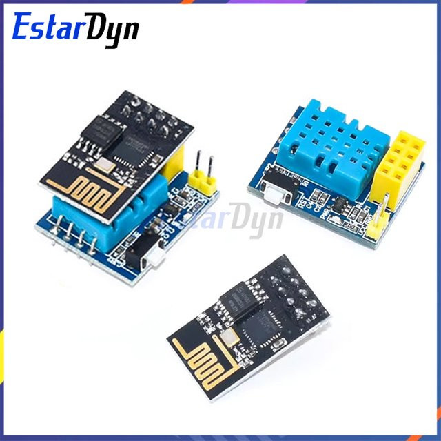 Estardyn ESP8266 ESP-01S DHT11 WiFi Temperatur- und Feuchtigkeitssensor-Modul für NodeMCU Smart Home IoT DIY in Multicolour - Bild 1