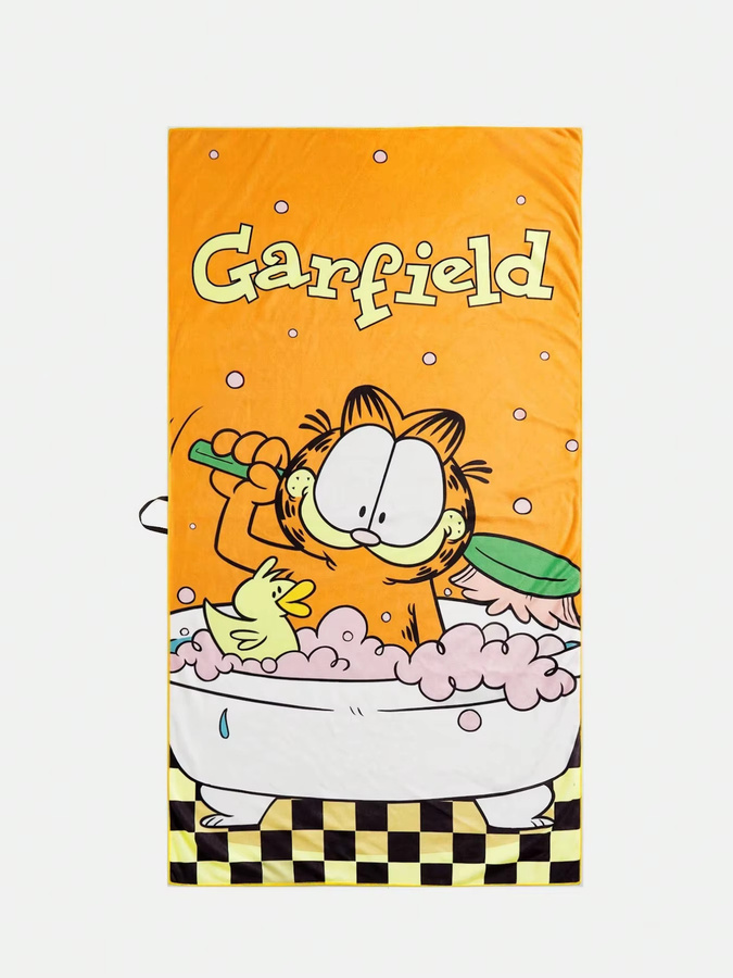 Potdemiel Garfield Badetuch mit Cartoon-Motiv und Retro-Design - Bild 3