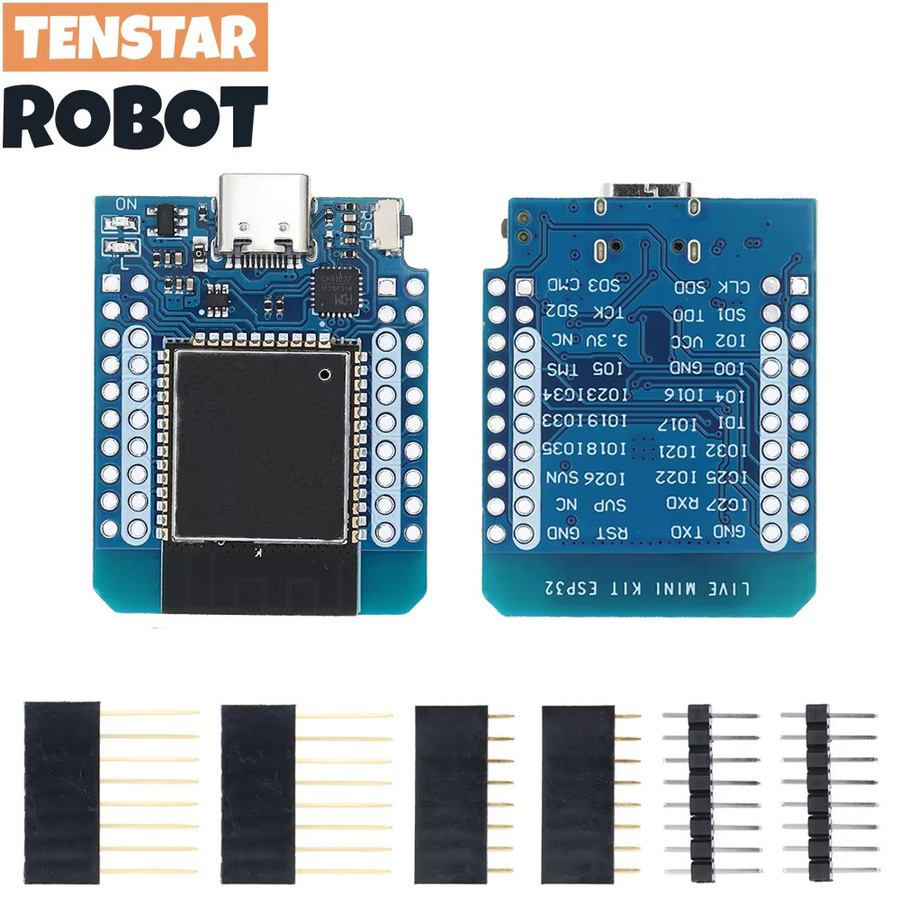 TENSTAR ROBOT D1 Mini ESP32 Entwicklungsboard mit WiFi und Bluetooth sowie CH9102 Serieller Chip für Internet der Dinge Projekte in Blau - Bild 3