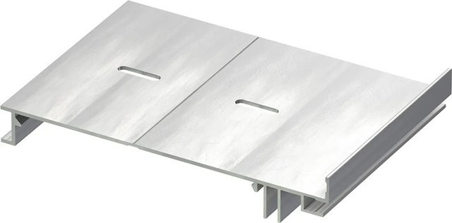 GS Terrassen Aluminium Randhalter für Plattenverlegung in Silber, Stellfußhöhe 27-40 mm - Bild 1