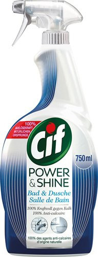 Cif Power & Shine Bad & Dusche Reiniger mit Pumpe, Blau, 750 ml - Bild 1
