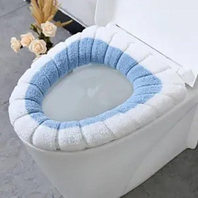 Geauty WC Sitzheizung Mattenkissen PAN Fibe, waschbare Polsterung für ovale Toilettendeckel - Bild 1