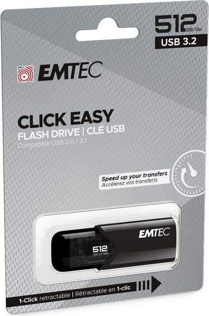 Emtec B110 Click Easy USB 3.2 Flash Drive 512 GB USB Typ-A Schwarz - Bild 2