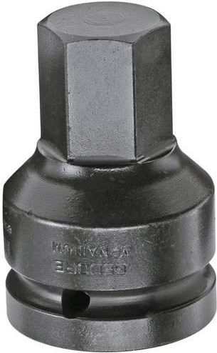 Gedore Kraftschraubereinsatz IN K 32 27 Innen-Sechskant 3/4 Zoll SW 27 mm aus Sonderstahl in Schwarz - Bild 1