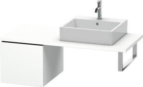 Duravit L-Cube Unterschrank mit einem Auszug in Weiß für Konsole, B: 42 cm, T: 54,7 cm, H: 40 cm - Bild 1