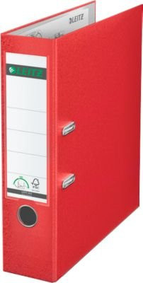 LEITZ Ordner 1010 DIN A4 mit einer Rückenbreite von 80 mm in Rot, 20 Stück - Bild 1