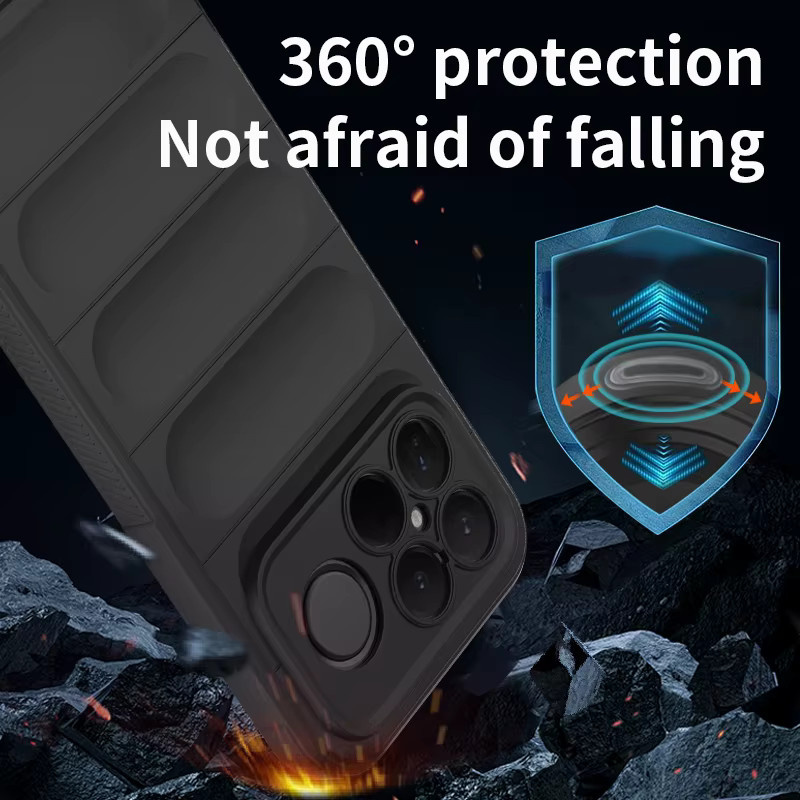 Flexible Silikonhülle Plain Skin Feeling für Xiaomi Poco F8 Ultra und Poco F8 Pro in Grau oder Schwarz - Bild 4