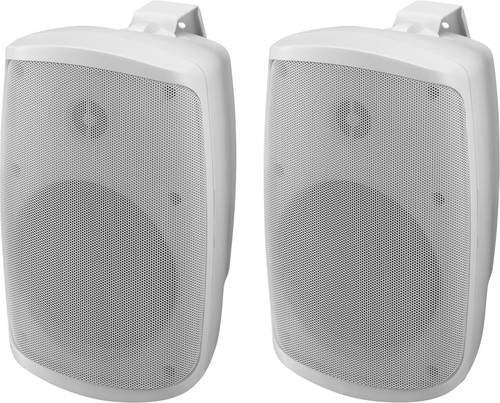 Monacor WALL-05SET/WS On-Wall-Lautsprecher Weiß, 1 Paar, aktiv, 50W - Bild 1