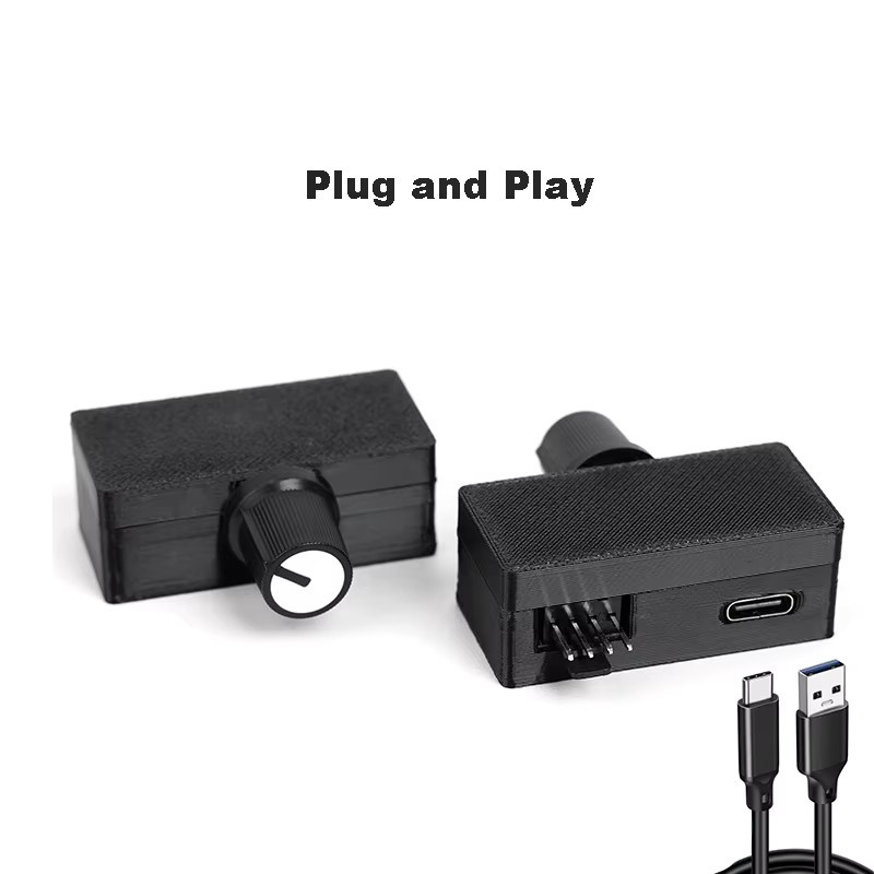OULLX 4-poliger PWM-Lüftergeschwindigkeitsregler mit USB auf Typ-C Stromversorgung in Schwarz für DIY-Wasserkühlung und Wasserpumpen-Konverter-Adapter - Bild 3