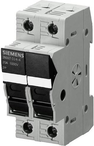 Siemens Zylindersicherungshalter 3NW7023-4, 30A, 1000 V/DC, Grau, 6 Stück - Bild 1