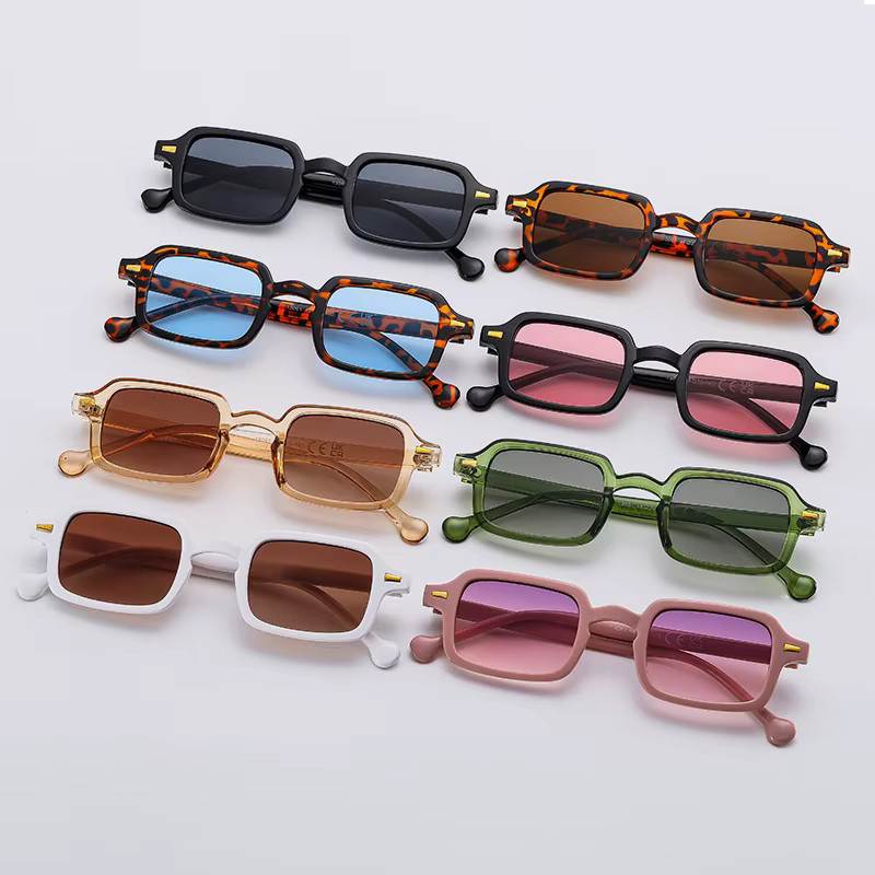 Sonnenbrille Rechteck, Vollrand, Kunststoff, Unisex, Schwarz - Bild 2