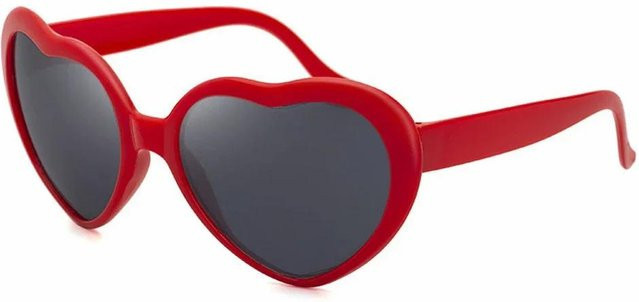 Fable Herzförmige Liebes-Diffraktionsbrillen Sonnenbrille, Unisex, Vollrand, Acetate - Bild 1