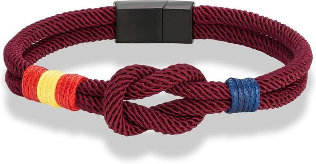 Armband, Edelstahl, Schwarz, Magnetverschluss, 19cm, Herren Damen - Bild 1