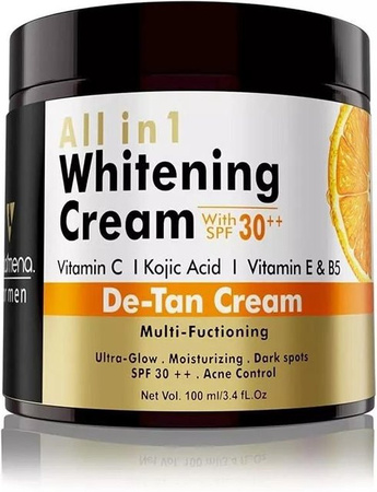 YicanBeauty Aufhellende Gesichtscreme für Männer, 100 ml, mit Kojisäure & Vitamin C