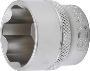 BGS Steckschlüssel-Einsatz Super Lock mit 3/8 Zoll Innenvierkant Antrieb und 24 mm Schlüsselweite in Silber - Bild 1