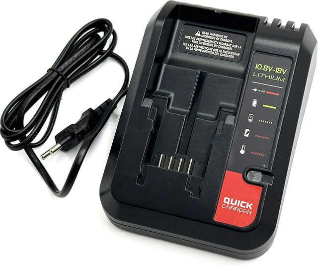 Black And Decker Lithium-Ionen Akku-Schnellladegerät 2A für 10,8-18V Werkzeuge, kompatibel mit LBXR20 und LBXR20B - Bild 1