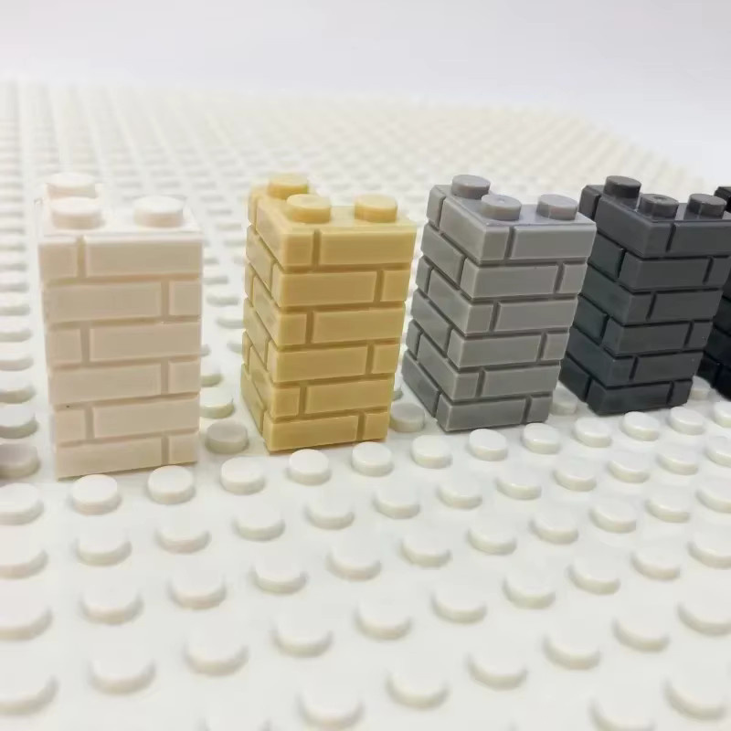 hairun DIY-Modellzubehör Burgstadt-MOC-Szenenbau, Mauerbausteine, 120-teiliges Set - Bild 3