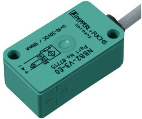 Pepperl+Fuchs Induktiver Sensor NBB3-V3-E2 225235 PNP bündig montierbar in Grün - Bild 1