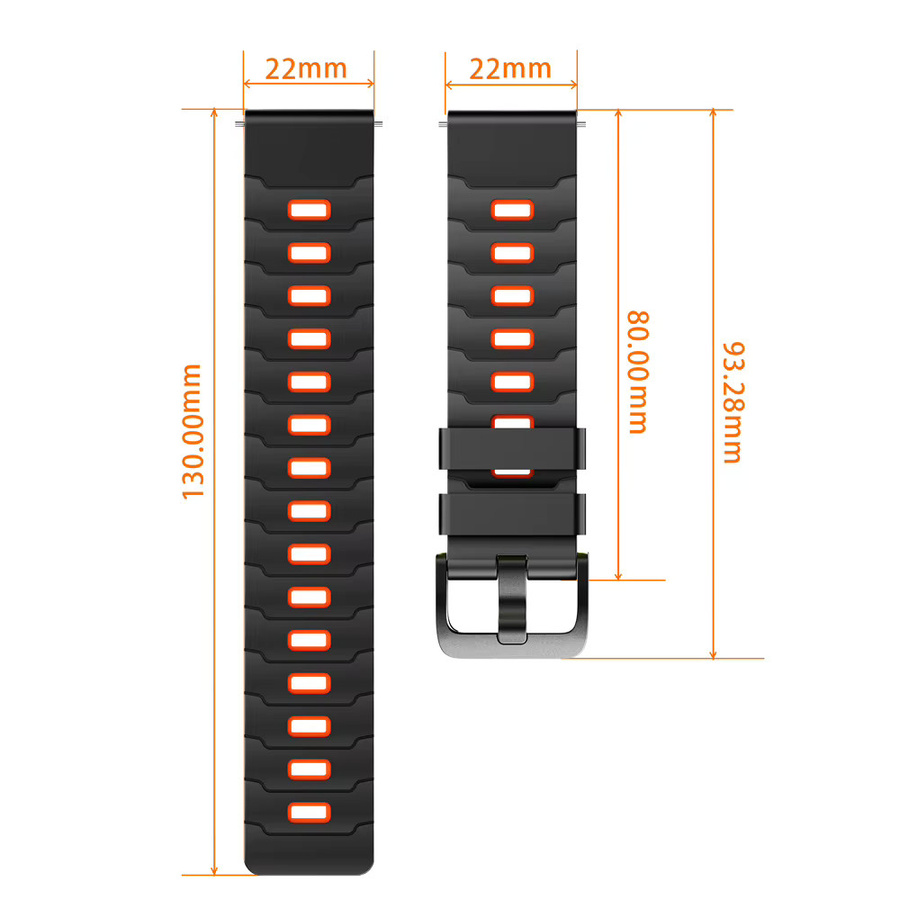 Zeblaze Uhrenarmband Silikon, 22mm, Unisex - Bild 4