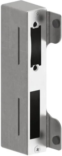 FeNau Gegenkasten aus Edelstahl V2A zum Anschweißen für Schlosskasten und Schließblech, Silber, Durchmesser: 30 mm - Bild 1