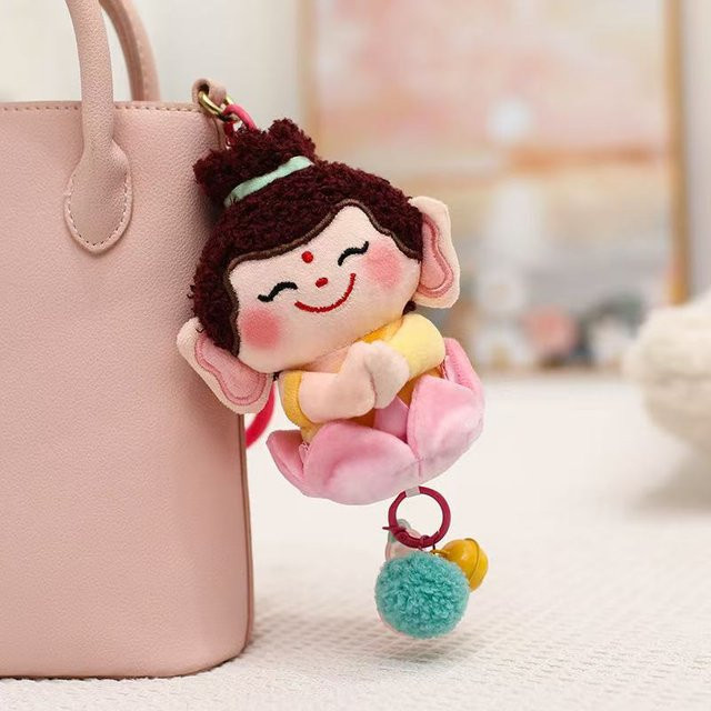 Yiran Health & Beauty Lotus Kleine Buddha Puppe, Plüschtier, 12/15cm, ab 14 Jahren - Bild 1