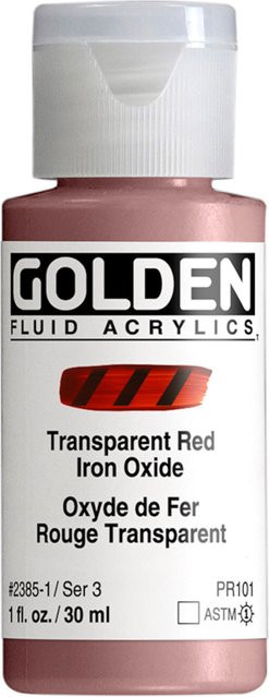 Golden Fluid Acrylfarbe Eisenoxidrot von Golden - Bild 1