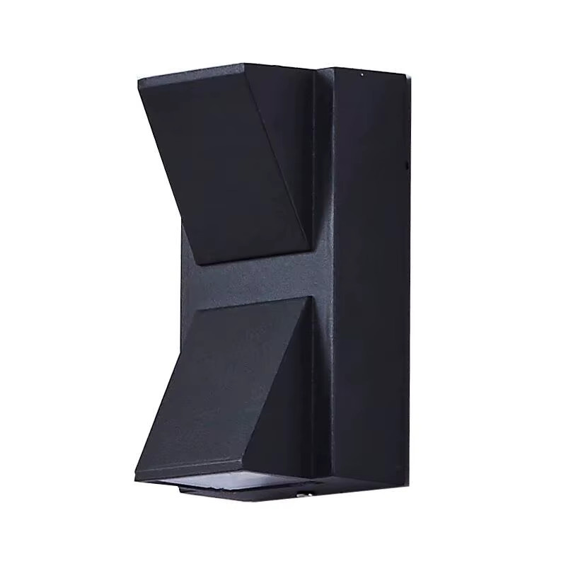 Heevye Dual Head LED Wandleuchte aus Aluminium in Schwarz für Balkon, Veranda und Garten - Bild 4