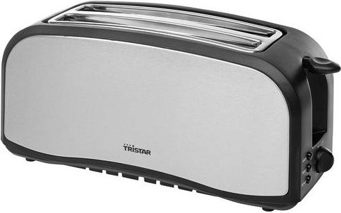 Tristar BR-1046 Doppel-Langschlitztoaster aus Edelstahl in Grau, Schwarz und Silber mit 1400 W - Bild 1