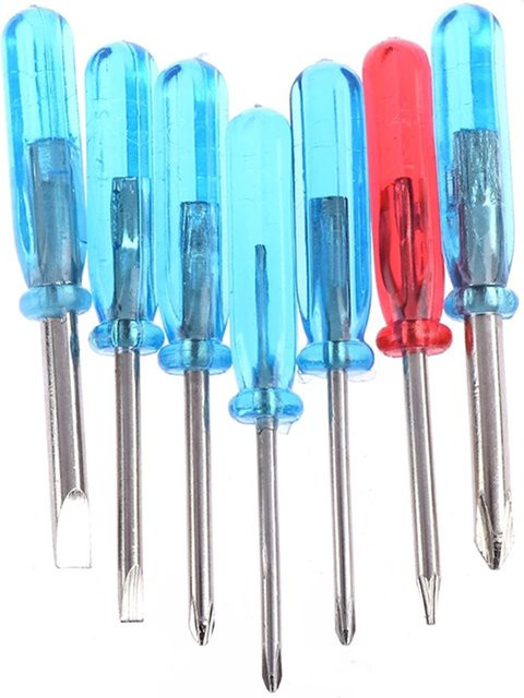 VIBRATITE 7-teiliges Präzisions-Schraubendreher-Set für iPhone, Samsung und Laptop mit Schlitz, Kreuz, Stern und Fünfzack-Bits zur Reparatur - Bild 1