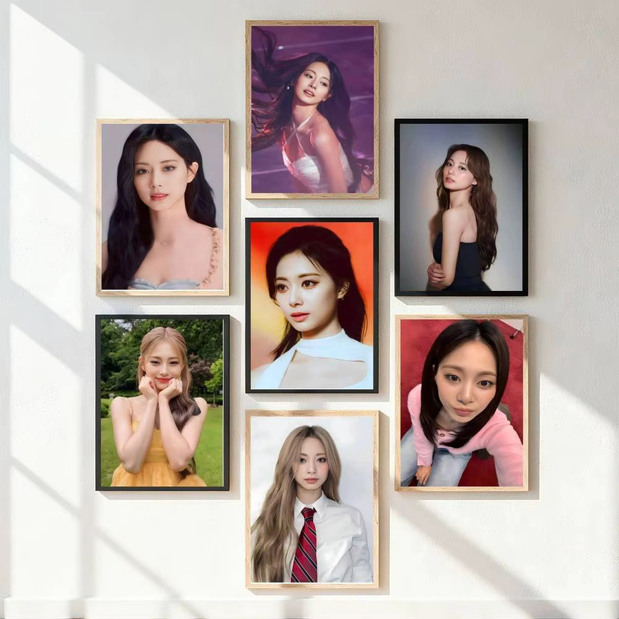 Kayou Kpop T-Twice T-Tzuyu Poster Kunstdruck im Anime-Stil, Mehrfarbig, Papier-Poster - Bild 5