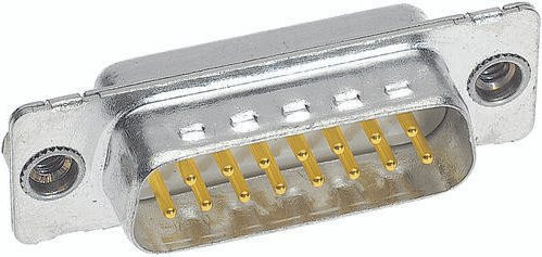 HARTING Steckverbinder 09 64 221 7237 09642217237 mit 15 Polen und Lötkelch in Silber - Bild 1