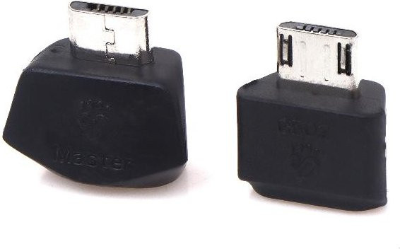 JETTING Universal-Adapter Micro-USB auf USB-C Stecker in Schwarz für G502/Master Wireless Mouse Ersatzteile - Bild 1