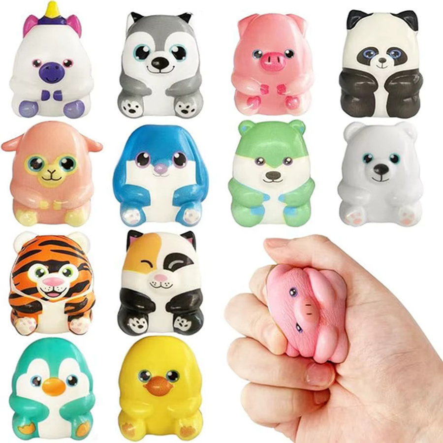 JK-ZMM Mini Kawaii Nette Stress Relief Squeeze Spielzeug, 6-12-teiliges Set - Bild 2