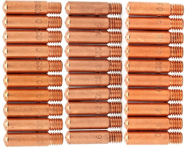 30 Stück Kontaktspitzen aus Kupfer für Tweco Mini 100L MIG-Schweißbrenner - Bild 1
