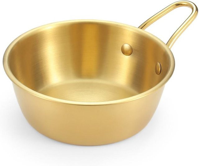 TOMTOP JMS Sierra Schüssel aus 304 Edelstahl für Outdoor und Camping, Gold, 380 ml - Bild 1
