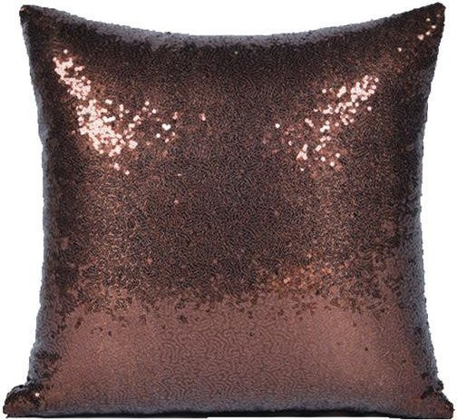 Dekorativer Pailletten-Kissenbezug von JMG Clothing für dein Sofa, erhältlich in Gold, Silber, Rot oder Braun, Breite: 40 cm, Höhe: 40 cm - Bild 1
