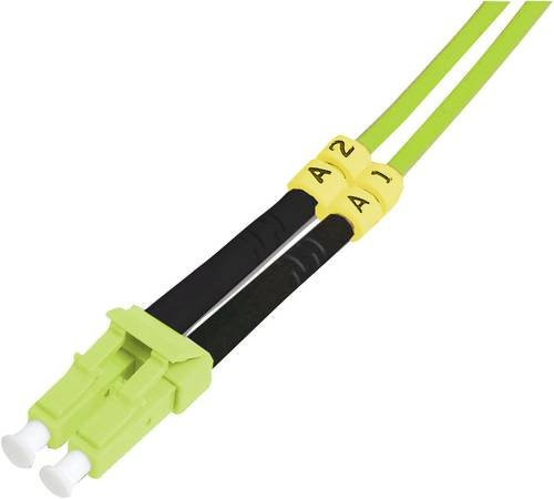 Digitus LWL Patchkabel Duplex Multimode OM5 LC auf LC, Farbe: Grün, Länge: 2,0 m - Bild 1