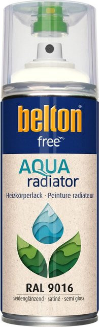 Belton Free AQUAradiator Heizkörperlack RAL 9016 Weiß seidenglänzend 400 ml - Bild 1