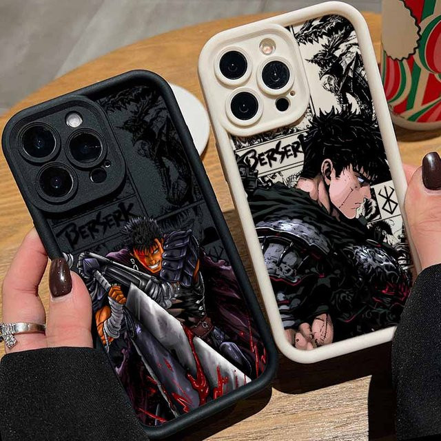Berserk Anime Handyhülle für Apple iPhone 17 Air 16E 16 15 14 13 12 Mini Pro Max Plus mit Augen- und Leiter-Design als weiche Schutzhülle - Bild 1