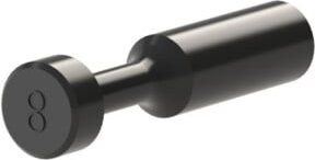 Riegler Verschlussstecker Blaue Serie Stecknippel aus Kunststoff in Blau und Schwarz mit 16 mm Durchmesser - Bild 1