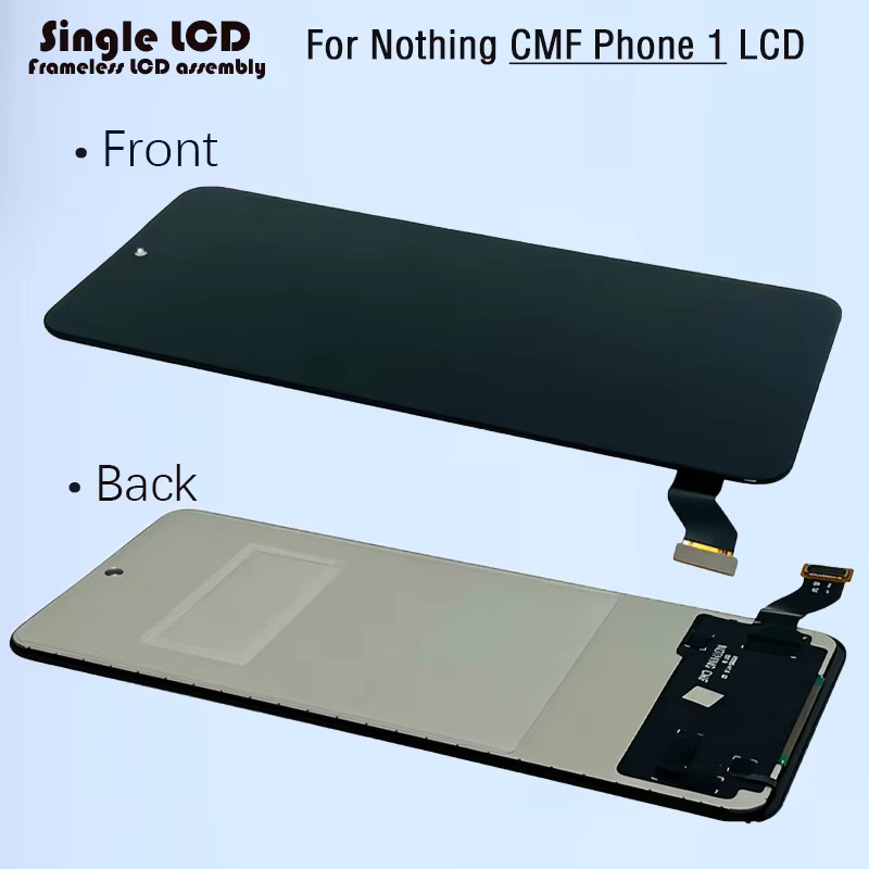 Nothing CMF Phone 1 A015 LCD-Display Touchscreen Komplettmontage in Schwarz - Bild 3