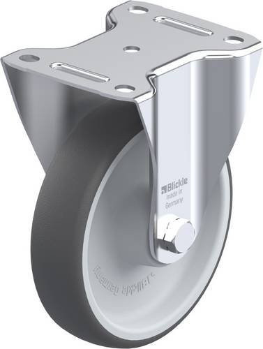 Blickle B-PATH 160R Bockrolle in Grau/Silber mit 160 mm Rad-Durchmesser und 400 kg Tragfähigkeit - Bild 1