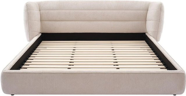 Maison Céphy Bettrahmen Larumo in Beige mit Bouclé-Stoff, B/T/H: 140 x 200 cm - Bild 1